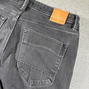 DU/ER L2X Slim Fit Jeans Mens 32x30 Black Performance Denim MFLS2001